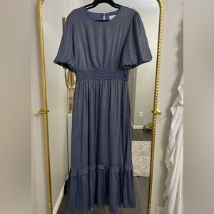 Elegant Blue Women's Dress